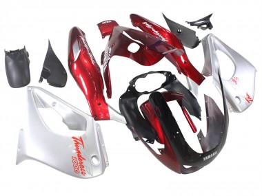Carénages Moto Yamaha YZF 1000R Thundecourses 1997-2007 - Rouge Argent Thundecourses Abordables