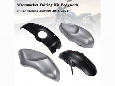 Carénages Moto Yamaha XSR900 2016-2021 - Noir Gris Abordables