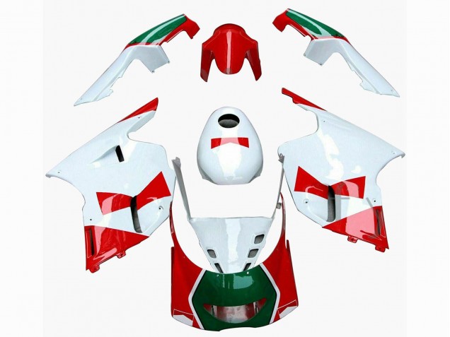 Carénages Moto Yamaha TZR250 3XV 1991-1994 - Blanc Rouge Vert