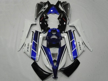Carénage Moto Yamaha TMAX530 2012-2014 - Blanc Bleu Noir Abordables