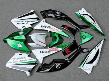 Carénages Moto Yamaha TMAX530 2012-2014 - Blanc Vert Noir Semakin Didepan ENEOS Abordables