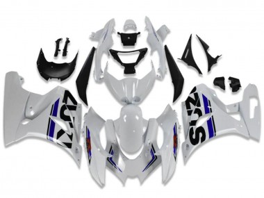 Carénages Moto Suzuki GSXR 1000 2017-2024 - Blanc Bleu Noir Abordables