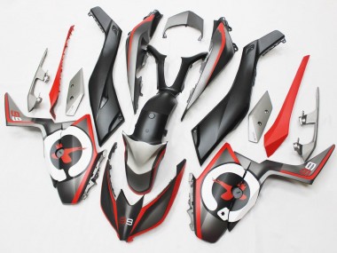 Carénages Moto Yamaha XMAX300 2017-2021 - Noir Mat Rouge Gris 99 Abordables