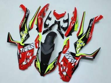 Carénages Moto Yamaha XMAX300 2017-2021 - Rouge Jaune Noir Requin 46 Abordables