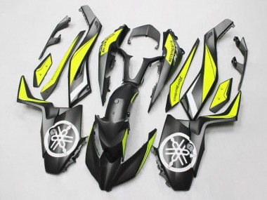 Carénages Moto Yamaha XMAX300 2017-2021 - Noir Jaune Blanc Abordables