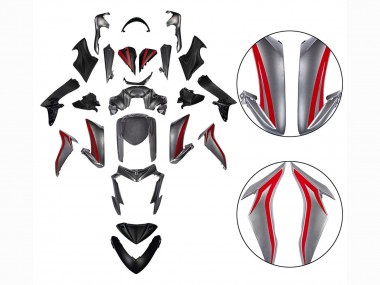 Carénages Moto Suzuki GSX-S 1000 2015-2020 - Rouge Argent Abordables