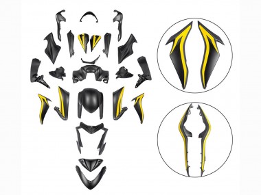 Carénages Moto Suzuki GSX-S 1000 2015-2020 - Noir Jaune Abordables