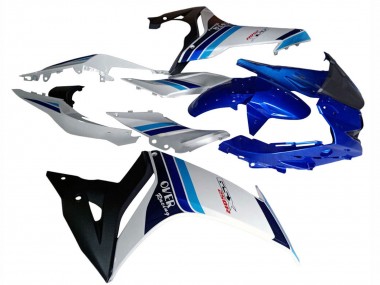 Carénages Moto Suzuki GSX250R 2017-2020 - Blanc Bleu Noir Courses Abordables