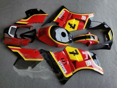 Carénages Moto Suzuki RG400 RG500 RG400/500 1984-1987 - Rouge Jaune Noir 7 Abordables
