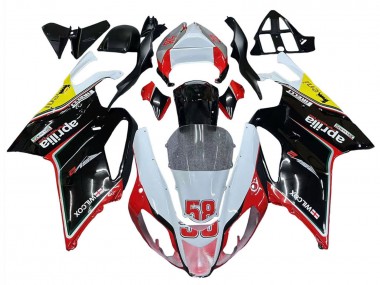 Carénages Moto Aprilia RSV1000 2003-2006 - Blanc Rouge Noir Jaune 58 Abordables