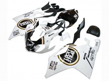 Carénages Moto Aprilia RSV1000 2003-2006 - Blanc Noir Lucky Strike Motul Michelin Abordables