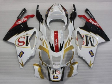 Carénages Moto Aprilia RSV1000 2003-2006 - Blanc Or Rouge Noir Abordables
