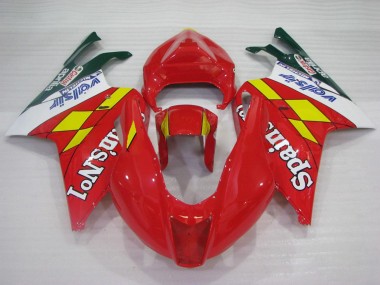 Carénages Moto Aprilia RSV1000 2003-2006 - Rouge Jaune Blanc Spains No1 Valsir Castrol Abordables