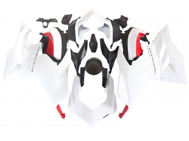 Carénages Moto Ducati Panigale V2 2020-2024 - Blanc Rouge Noir Mat Abordables