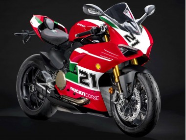 Carénages Moto Ducati Panigale V2 2020-2024 - Blanc Rouge Vert Noir Mat Corse 21 Abordables