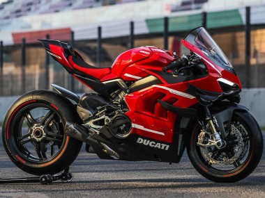 Carénages Moto Ducati Panigale V4 V4S 2020-2021 - Rouge Blanc Noir Abordables