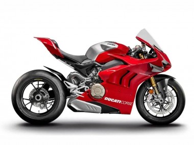 Carénages Moto Ducati Panigale V4 V4S 2020-2021 - Argent Rouge Abordables