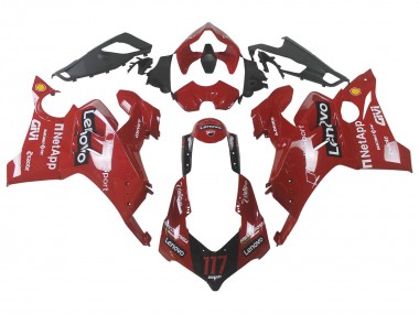 Carénage Moto Ducati Panigale V4 V4S 2020-2021 - Rouge Noir Brillant Lenovo 117 Abordables