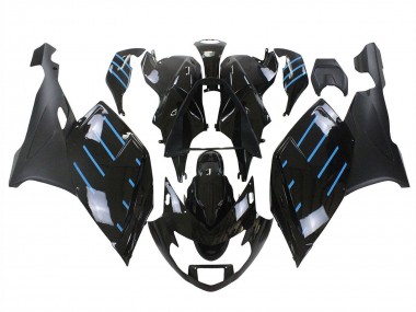 Carénages Moto BMW K1200S 2005-2010 - Noir Brillant Noir Mat Bleu Doubler Abordables