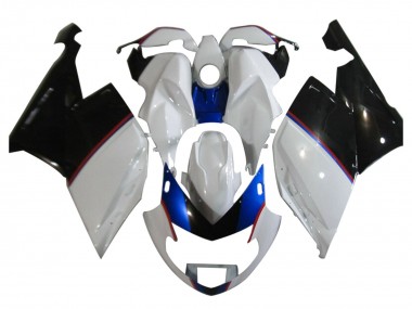 Carénages Moto BMW K1200S 2005-2010 - Blanc Bleu Noir Brillant Abordables