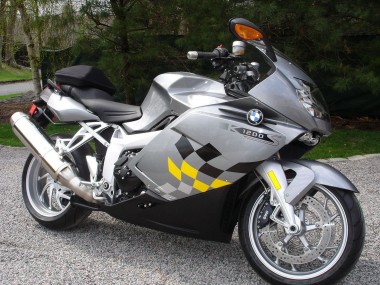 Carénage Moto BMW K1200S 2005-2010 - Argent Jaune Noir Abordables