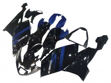 Carénages Moto BMW K1200S 2005-2010 - Bleu Noir Brillant Abordables