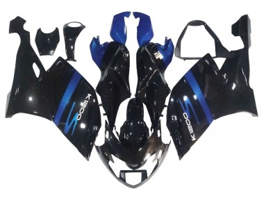 Carénages Moto BMW K1200S 2005-2010 - Bleu Noir Brillant Abordables