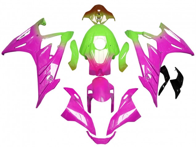 Carénages Moto BMW S1000RR 2023-2024 - Pente Rose Vert Citron