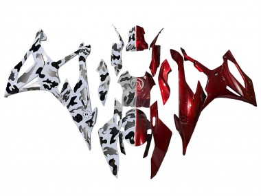 Carénages Moto BMW S1000RR 2019-2022 - Rouge Brillant Noir Blanc Gris Abordables