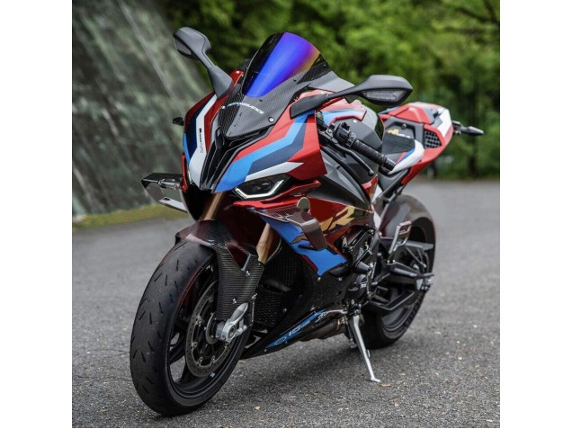 Carénages Moto BMW S1000RR 2019-2022 - Noir Rouge Bleu