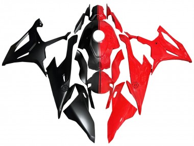Carénages Moto BMW S1000RR 2019-2022 - Rouge Noir Mat Abordables