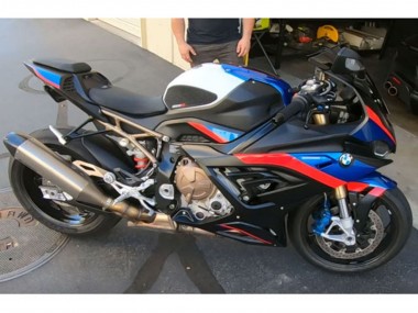 Carénages Moto BMW S1000RR 2019-2022 - Noir Bleu Rouge Abordables