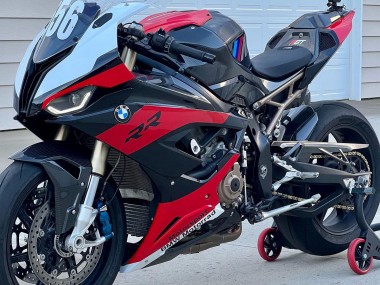 Carénages Moto BMW S1000RR 2019-2022 - Noir Rouge Blanc Abordables