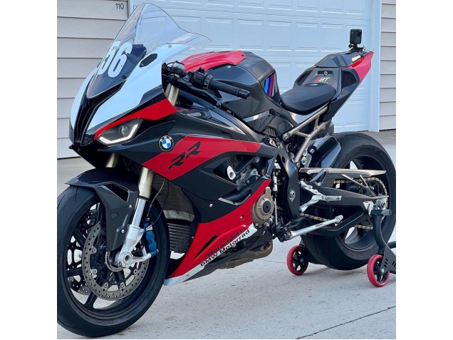 Carénages Moto BMW S1000RR 2019-2022 - Noir Rouge Blanc