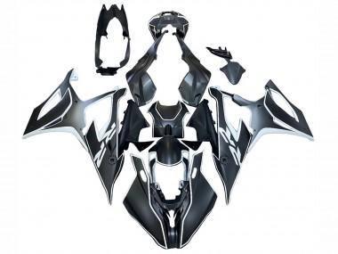 Carénages Moto BMW S1000RR 2019-2022 - Noir Blanc Abordables