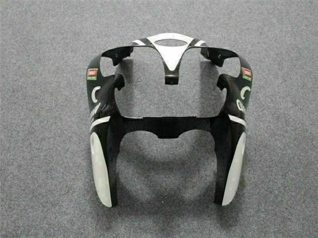 Carénages Moto Kawasaki ZX6R 2000-2002 - Blanc Rouge Jaune Vert Noir Brillant Étoile EuroBet