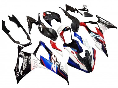 Carénages Moto BMW S1000RR 2019-2022 - Bleu Rouge Blanc 23 Abordables