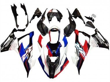 Carénages Moto BMW S1000RR 2019-2022 - Bleu Rouge Blanc 23 Abordables