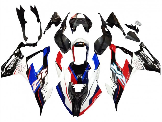 Carénages Moto BMW S1000RR 2019-2022 - Bleu Rouge Blanc 23