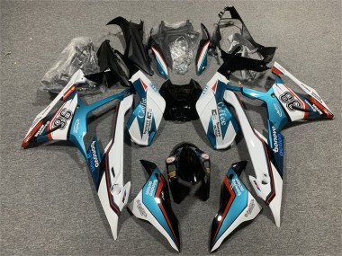 Carénages Moto BMW S1000RR 2019-2022 - Bleu Rouge Blanc Motul 98 Abordables