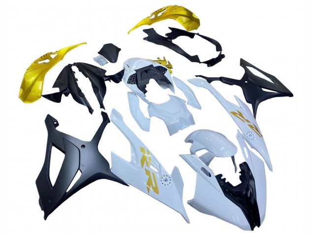 Carénages Moto BMW S1000RR 2019-2022 - Blanc Or