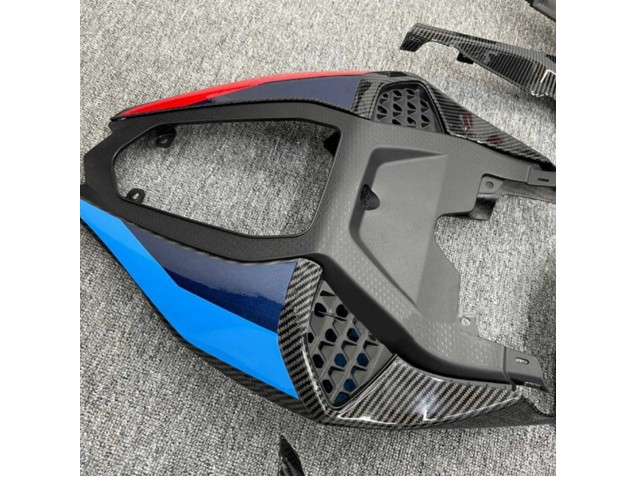 Carénages Moto BMW S1000RR 2019-2022 - Noir Bleu Rouge Fibre de Carbone