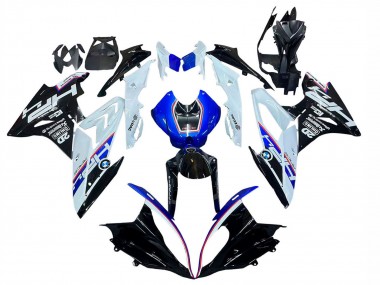 Carénage Moto BMW S1000RR 2017-2018 - Blanc Bleu Noir Brillant Abordables