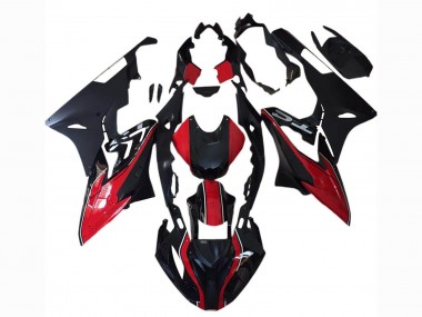 Carénages Moto BMW S1000RR 2017-2018 - Rouge Noir Mat Abordables