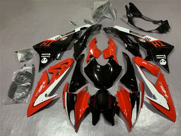 Carénage Moto BMW S1000RR 2017-2018 - Blanc Rouge Noir Brillant