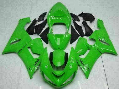 Carénage Moto Kawasaki ZX6R 2005-2006 - Vert Abordables