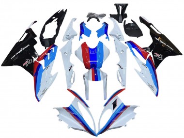 Kits Carénage Moto BMW S1000RR 2015-2016 - Blanc Rouge Bleu Noir Brillant Abordables