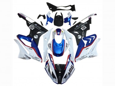 Kits Carénage Moto BMW S1000RR 2015-2016 - Blanc Rouge Bleu Noir Mat Abordables