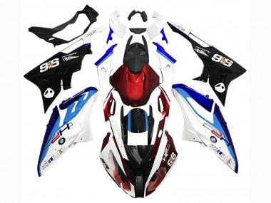 Kits Carénage Moto BMW S1000RR 2015-2016 - Blanc Rouge Bleu Noir Abordables