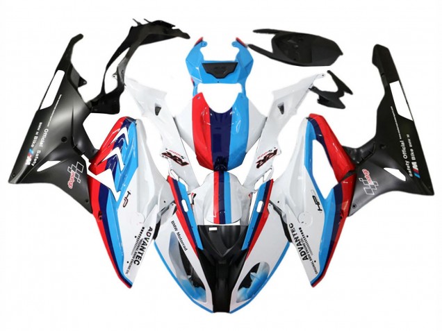 Carénage Moto BMW S1000RR 2015-2016 - Blanc Rouge Bleu Noir Mat